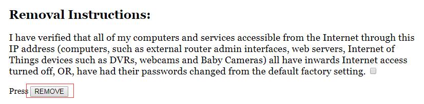 CBL/SBL（cbl.abuseat.org）黑名单移除方法