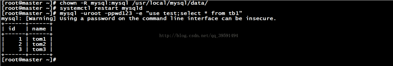 mysql备份与恢复