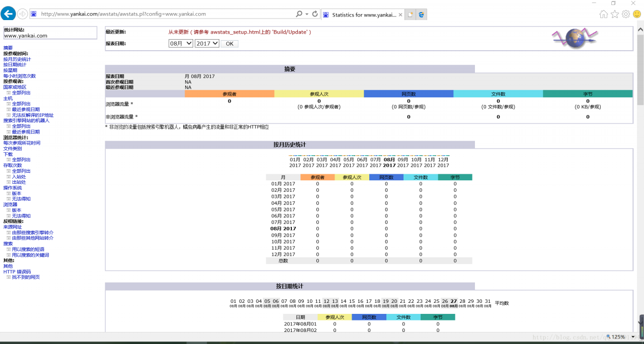 Apache和AWstats分析系统部署