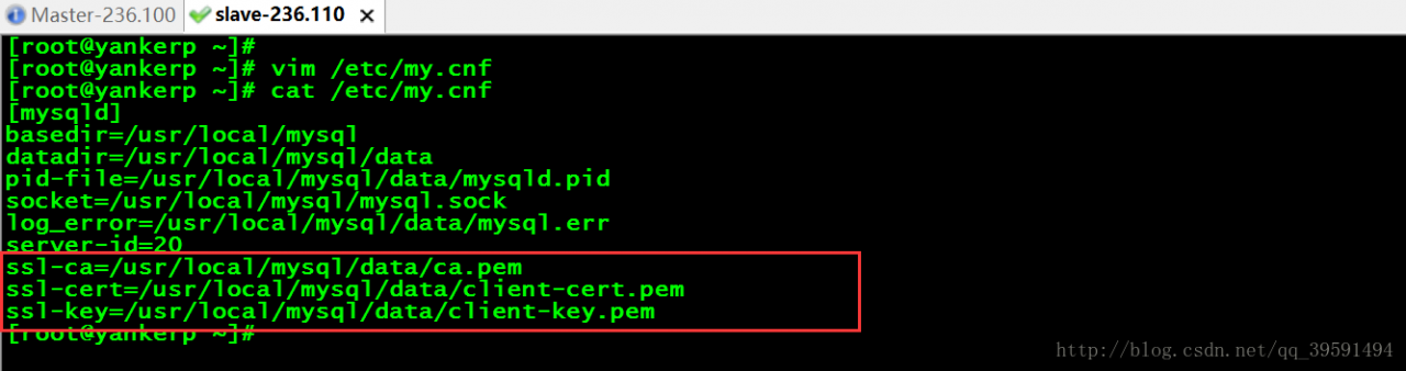 基于SSL实现Mysql加密的主从复制配置 基于SSL实现Mysql加密的主从复制配置