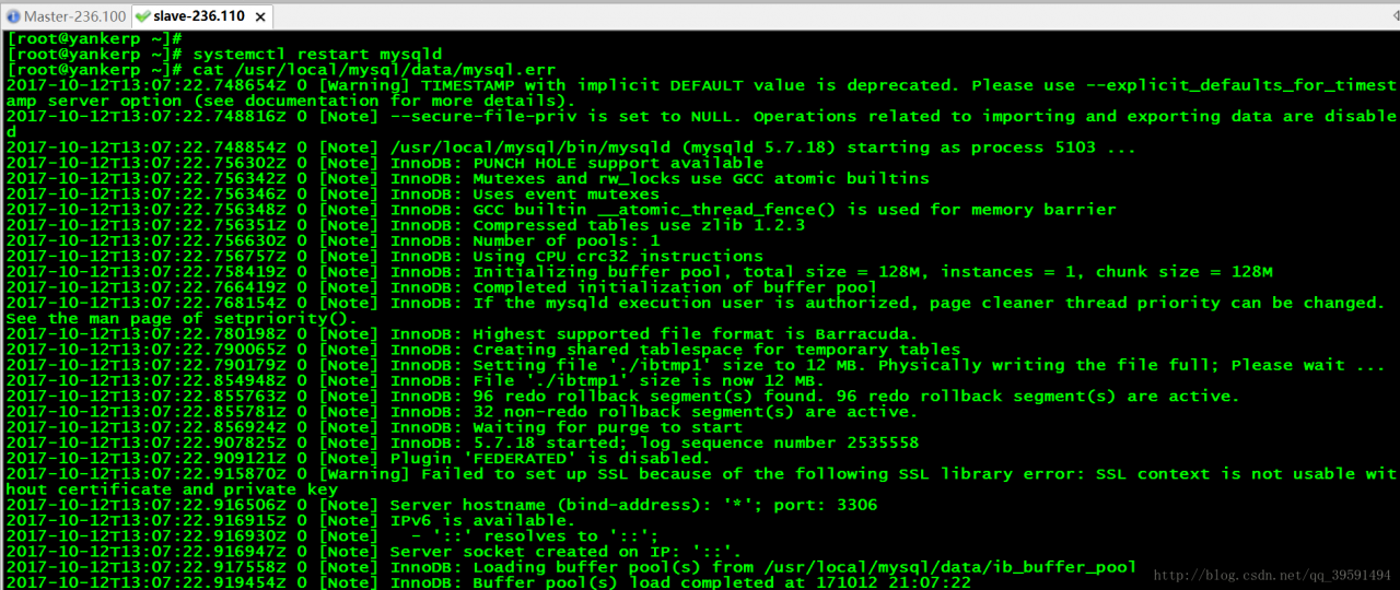 基于SSL实现Mysql加密的主从复制配置 基于SSL实现Mysql加密的主从复制配置