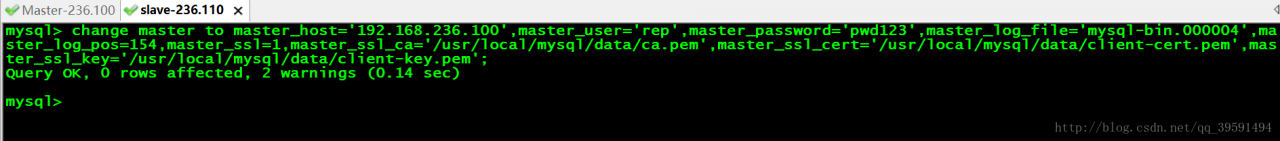 基于SSL实现Mysql加密的主从复制配置 基于SSL实现Mysql加密的主从复制配置