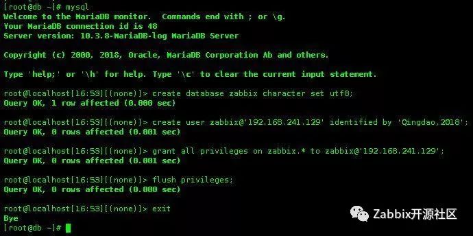 CentOS 7上yum安装Zabbix 3.0 （应用和数据库分离版）