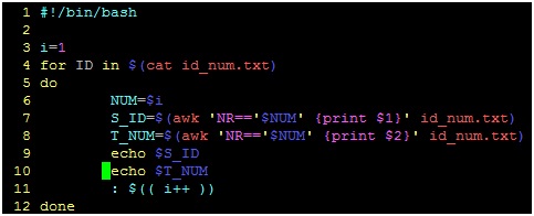 awk循环读取文件内容，并把字段赋给相应的变量