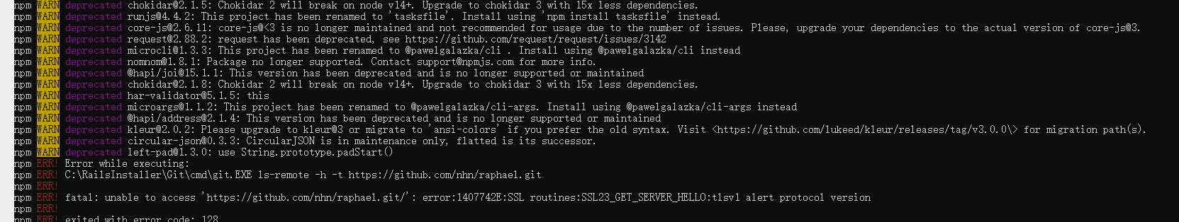 raphael包安装失败-竹影清风阁